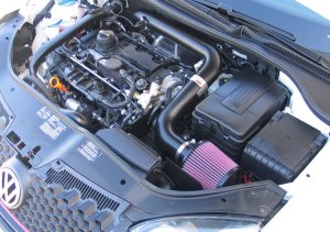 Volkswagen GTI Performance Air Intake - K&N Engineering - Typhoon Short Ram - Black - `06-`07